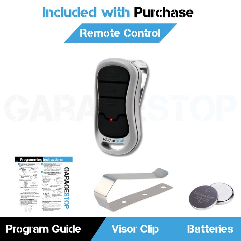 GARAGE STOP 1 for Genie Intellicode Garage Door Remote, G3T-BX G3T-R 3-Button Genie Garage Door Opener Remote Replacement, Auto-Seek Dual Frequency (1997 to Present) - Image 4